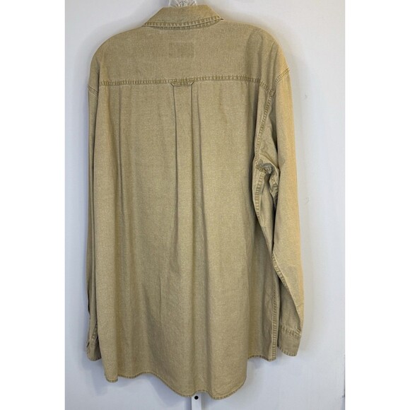 RedHead Men’s XL Long Sleeve Khaki Button Down Shirt 100% Cotton Outdoor - Picture 2 of 11